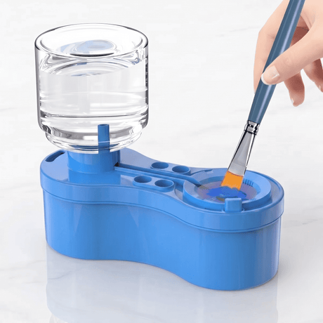 ClearRinse – Automatischer Pinselreiniger mit Wasserumwälzung und Entleerungsknopf – Tragbares Reinigungsgerät
