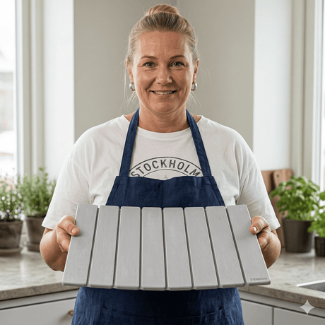 FREYA – Vikbar Sten-Torkmatta för Kök med Halkfri Bas & Absorberande Yta