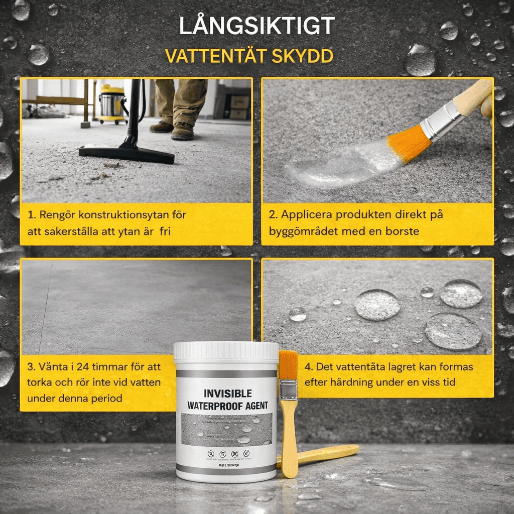 HydraCoat – Wasserfeste Deckfarbe | Transparente Oberflächenbehandlung zur Reparatur von Undichtigkeiten