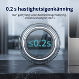 LockPrint – Smart Fingeravtryckslås med USB-laddning – Vattentätt Hänglås för Skåp, Dörr och Förvaring