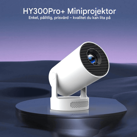 LumiCast View – Magcubic HY300 Pro+ Mini-Projektor mit Android 11, WiFi 6 und 720P-LED-Bild für Heimkino und Unterhaltung