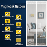 Magnetisches Moskitonetz für Tür mit automatischer Schließung | Insektenschutznetz mit Magnetverschluss - Mückenschutz für Terrasse, Balkon & Eingang (mehrere Größen)