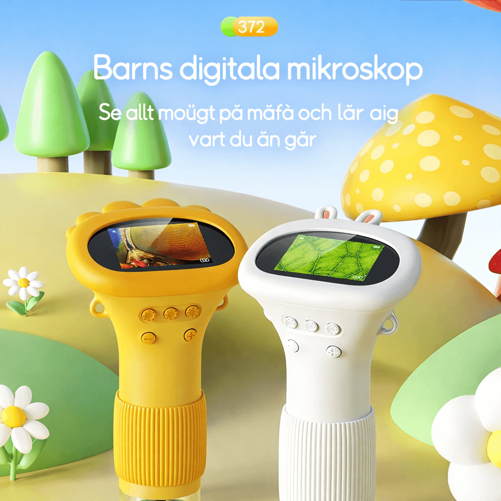 MicroPlay – Digitales Kindermikroskop mit 1000-facher Vergrößerung, 2-Zoll-IPS-Bildschirm sowie Foto- und Videofunktion