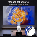 MiniBeam – Trådlös Mini Projektor med Skärm Delning, 500 ANSI Lumen och 16:9 Stöd för Hem, Kontor och Resa