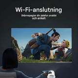 MiniBeam – Trådlös Mini Projektor med Skärm Delning, 500 ANSI Lumen och 16:9 Stöd för Hem, Kontor och Resa