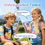 PlayTalk – Video-Walkie-Talkies für Kinder mit 2-Zoll-HD-Bildschirm, USB-C-Aufladung und Zwei-Wege-Kommunikation