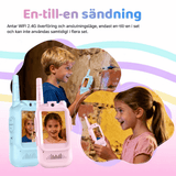 PlayTalk – Video-Walkie-Talkies für Kinder mit 2-Zoll-HD-Bildschirm, USB-C-Aufladung und Zwei-Wege-Kommunikation
