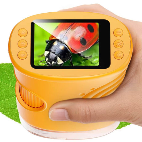 PocketScope – Handheld-Digitalmikroskop für Kinder mit 2-Zoll-Bildschirm, bis zu 1000-facher Vergrößerung und Foto- und Videofunktion