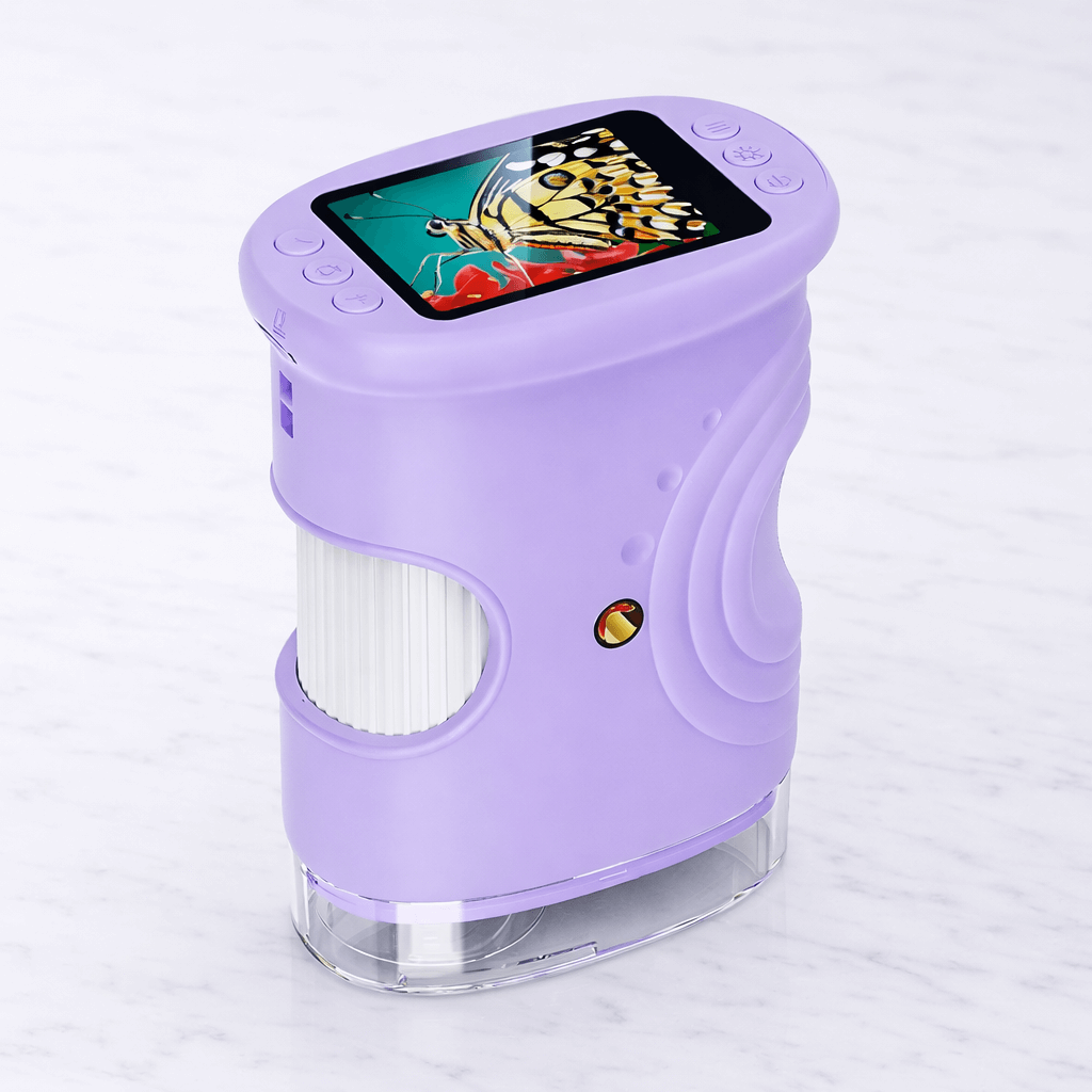 PocketScope – Handheld-Digitalmikroskop für Kinder mit 2-Zoll-Bildschirm, bis zu 1000-facher Vergrößerung und Foto- und Videofunktion
