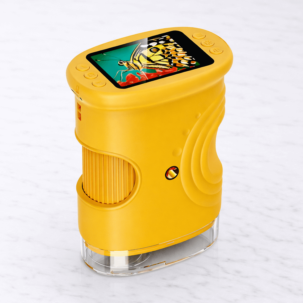 PocketScope – Handheld-Digitalmikroskop für Kinder mit 2-Zoll-Bildschirm, bis zu 1000-facher Vergrößerung und Foto- und Videofunktion