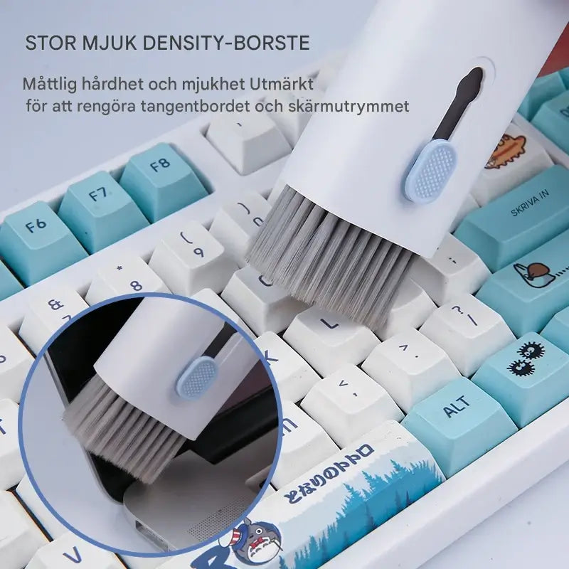 CleanMate - 7-in-1 Keyboard Cleaning Kit & Kopfhörer | Smart Care Solution für Computer & Tech Gadgets