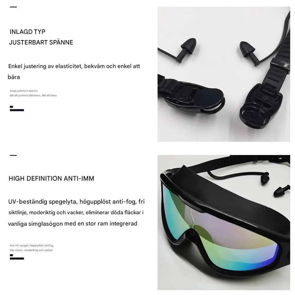 ProSwimming - Professionelle Schwimmbrille mit Ohrstöpseln | Klarheit und Komfort im Wasser