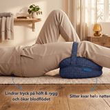SleepAlign – Ergonomisches Memory-Schaum-Kissen für Beine und Knie, für Seitenschläfer – Lindert Schmerzen in Hüfte, Rücken und Ischias