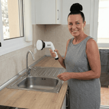 SpinClean – 9-in-1-Elektrobürste mit Stiel für schonendes Putzen