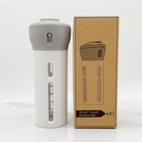SpinFill – 4-in-1-Drehspender für unterwegs mit auslaufsicheren 40-ml-Nachfüllflaschen – Kompakte Reiseflasche