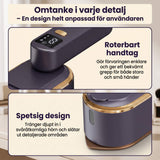 SteamFold – Handhållet Ångstrykjärn 1200W med Vikbart Handtag – Portabelt Resestrykjärn med Våt och Torr Strykning, LED-display och Väggfäste