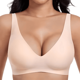 VeloraLift – Nahtloser Bügel-BH mit Vollschalen, tiefem V-Ausschnitt und vorgeformten Cups für optimalen Tragekomfort im Alltag