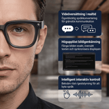 VoxLens – Smarta AI-Glasögon med Kamera, Realtidsöversättning och Röststyrning – 4K Video, Samtal och Musik