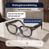 VoxLens – Smarta AI-Glasögon med Kamera, Realtidsöversättning och Röststyrning – 4K Video, Samtal och Musik