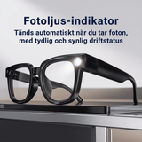 VoxLens – Smarta AI-Glasögon med Kamera, Realtidsöversättning och Röststyrning – 4K Video, Samtal och Musik