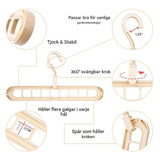 ClosetEase - Platzsparender Kleiderbügel | Multifunktionsbügel mit 9 Haken & 360° drehbarer Haken