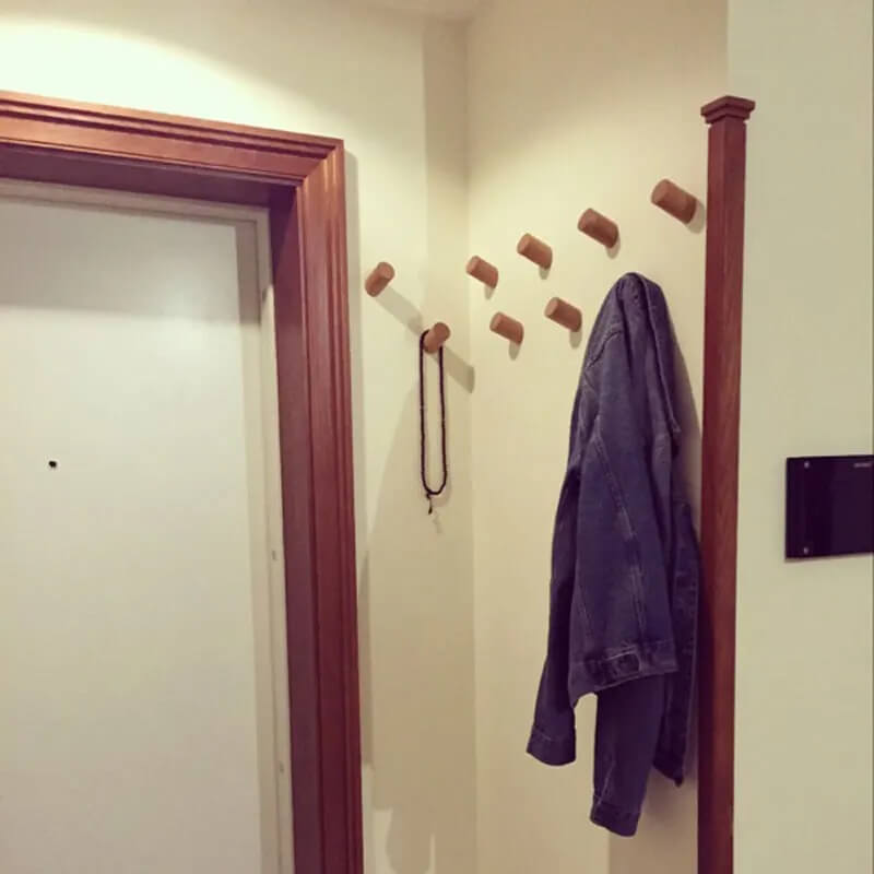 BarkHook – Wandmontierter Holzhaken für Kleidung, Schlüssel und Accessoires | Stilvolle Aufbewahrung in natürlichem Design
