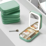 GlamVault - Reisefreundliche Makeup-Aufbewahrung mit integriertem LED-Spiegel | Praktische Aufbewahrung mit Stil