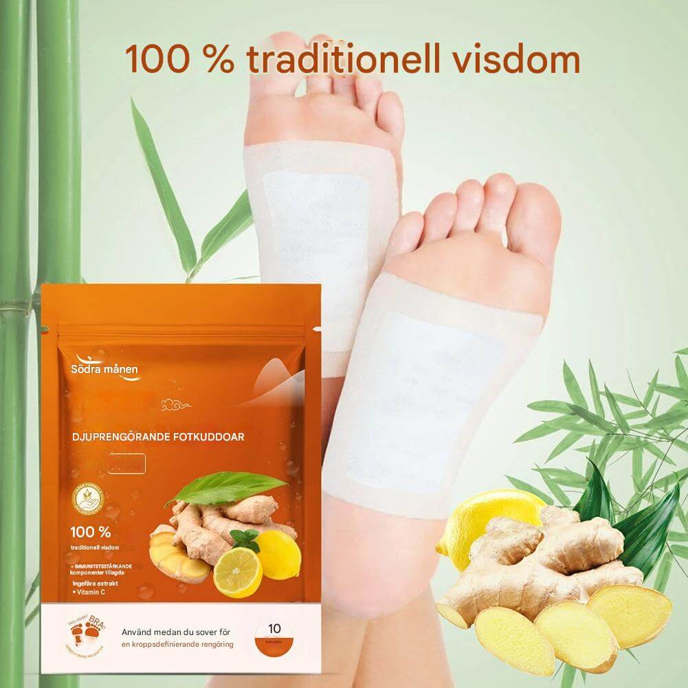 SootheStep - Natürliche Ingwer-Fußpflaster | Für alle, die Entspannung, Reinigung und besseren Schlaf suchen