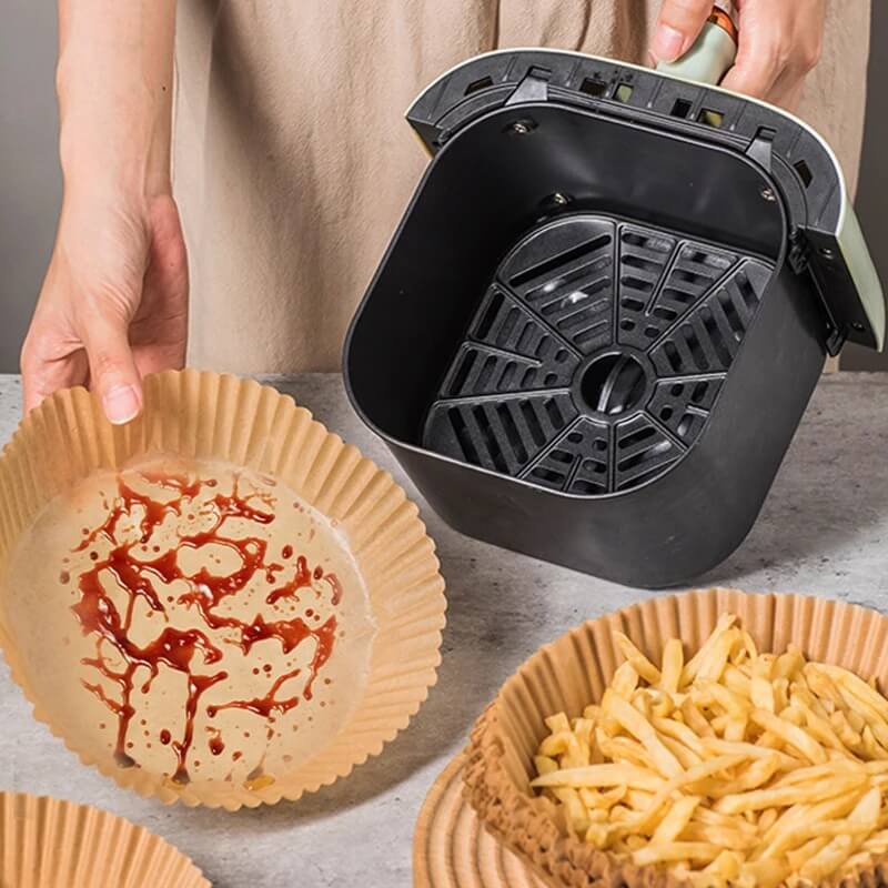 FryClean – Einwegpapier für Airfryer | Für eine sauberere Küche und weniger Abwasch