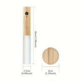 SensoRay - Kabelloses LED-Nachtlicht mit Bewegungssensor | Elegantes Holzdesign und wiederaufladbar