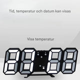 BrightChrono - 3D Digital LED Wanduhr & Tischuhr | Stilvolle Zeitanzeige für Zuhause & Büro