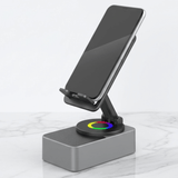 EchoStand - 5-in-1 drahtloser Bluetooth-Lautsprecher, Handyhalterung & Powerbank für Reisen, Zuhause und Party