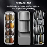 CutliBox - Intelligente Küchenaufbewahrung für Besteck, Messer und Gewürzflaschen | Multifunktionaler Organizer