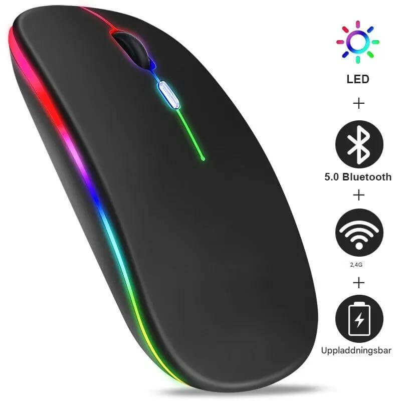 VibeGrip - Kabellose ergonomische RGB-Maus | Stil, Komfort und Präzision in einem