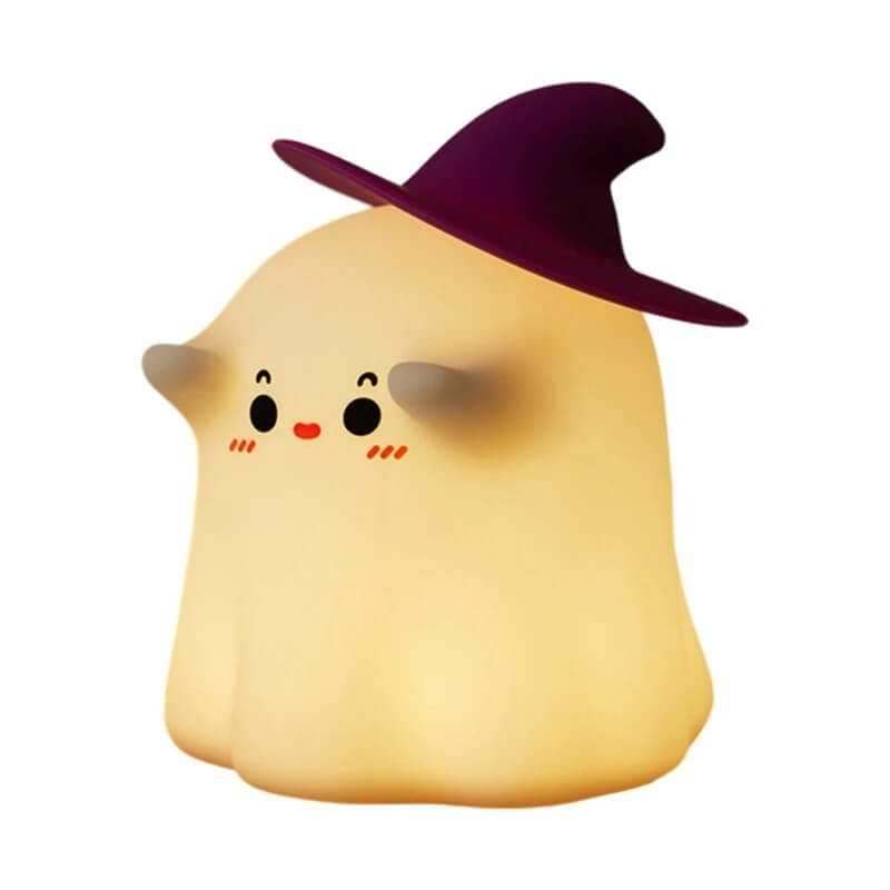 GlowShroom - LED-Nachtlicht aus Silikon | Weiches Kürbis-, Pilz- oder Gespenstdesign für Kinderzimmer und Schlafräume