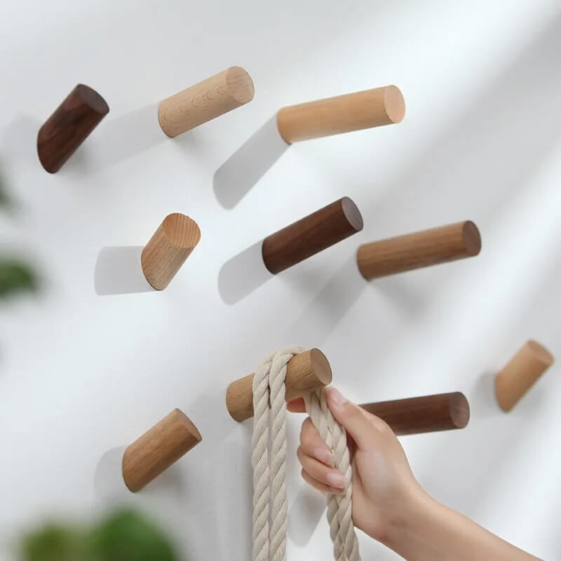 BarkHook – Wandmontierter Holzhaken für Kleidung, Schlüssel und Accessoires | Stilvolle Aufbewahrung in natürlichem Design