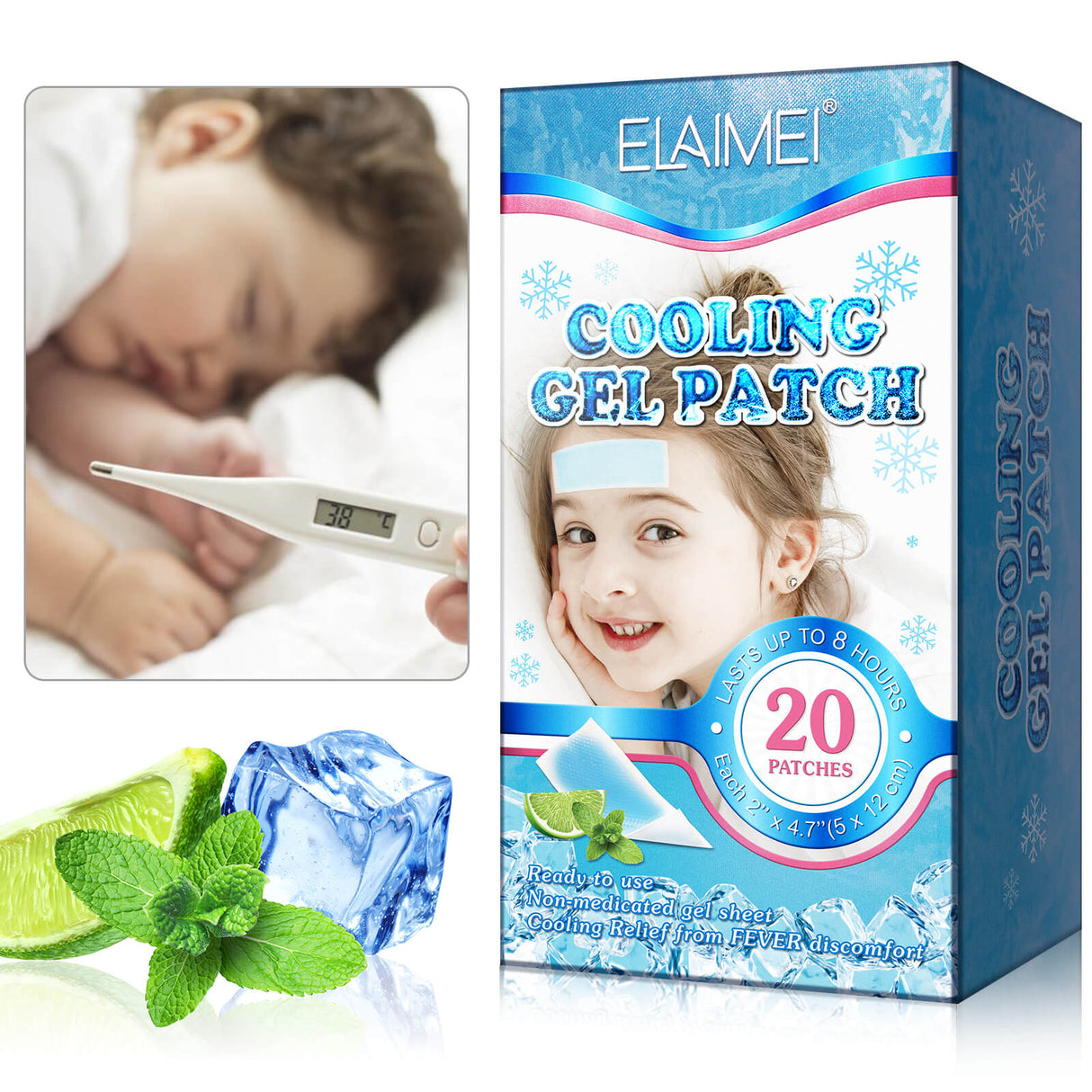 CooliPatch - Fieberpflaster für Kinder | Kühlendes Gelpflaster für natürliche Linderung ohne Medikamente