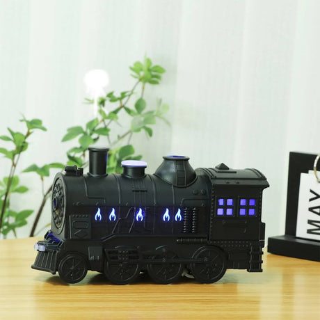TrainAroma - Luftbefeuchter & Aroma Diffusor mit LED und Fernbedienung | Einzigartiges Zug inspiriertes Design