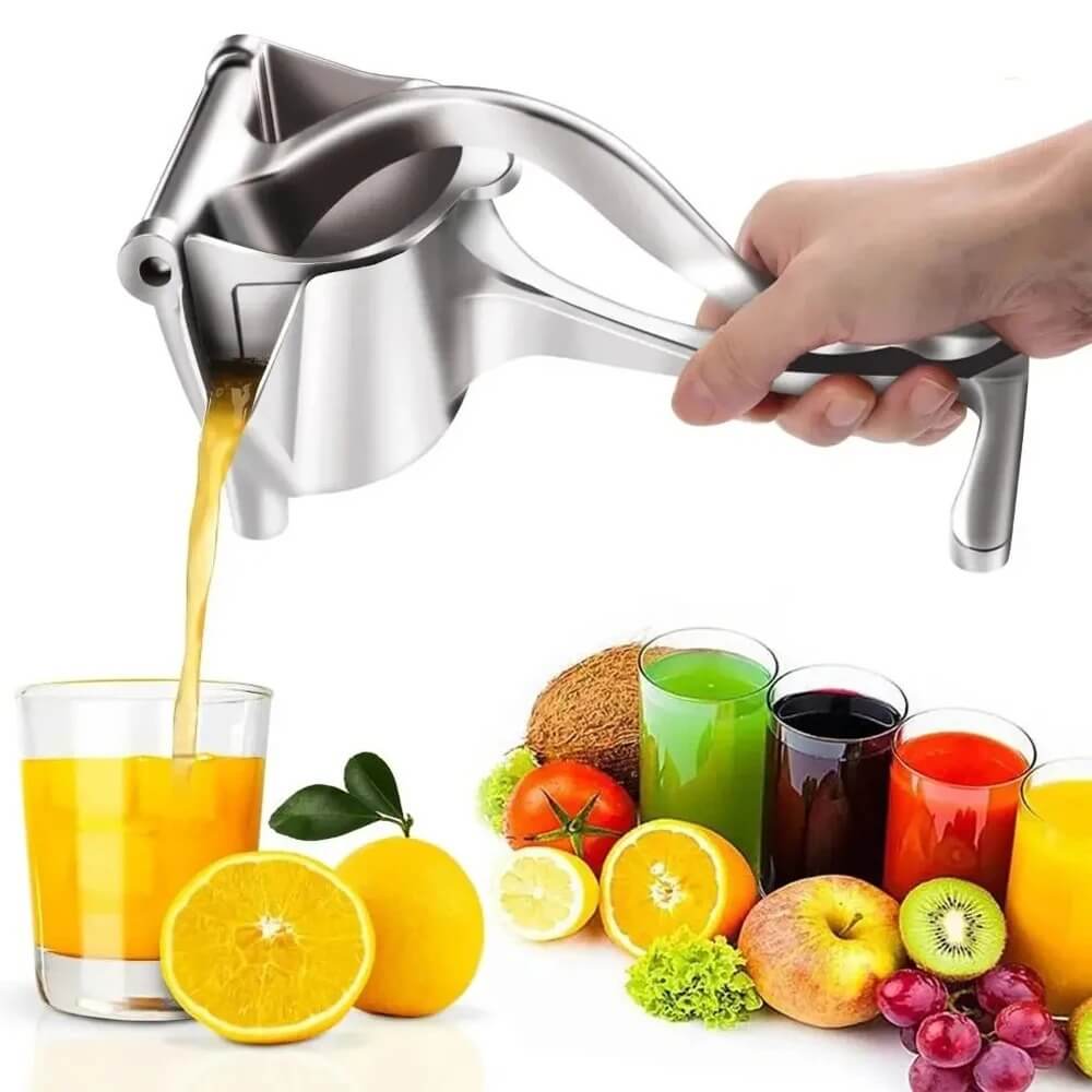 Fruit Squeezer - Manuelle Saftpresse aus Aluminium | Einfaches Auspressen von Zitrusfrüchten, Granatäpfeln und mehr