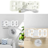 BrightChrono - 3D Digital LED Wanduhr & Tischuhr | Stilvolle Zeitanzeige für Zuhause & Büro