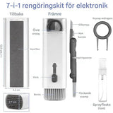 CleanMate - 7-in-1 Keyboard Cleaning Kit & Kopfhörer | Smart Care Solution für Computer & Tech Gadgets