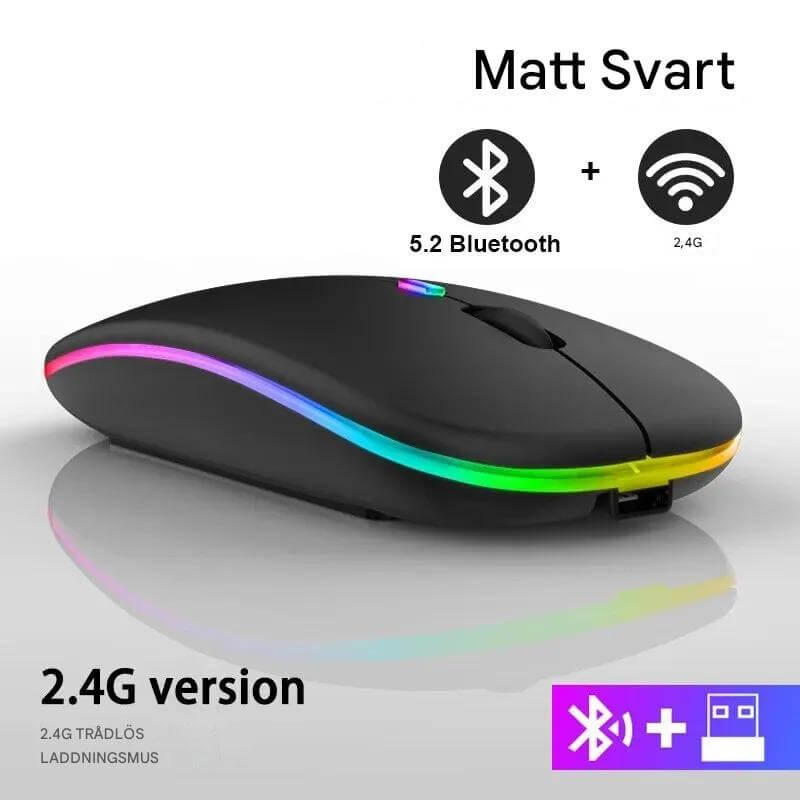VibeGrip - Kabellose ergonomische RGB-Maus | Stil, Komfort und Präzision in einem
