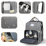 2-in-1-Wickeltasche mit Reisebettchen