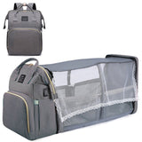 2-in-1-Wickeltasche mit Reisebettchen