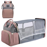 2-in-1-Wickeltasche mit Reisebettchen